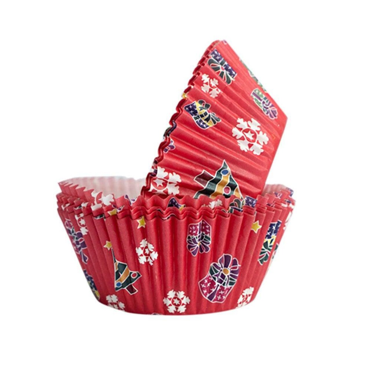 Christmas Presents Print Standard Size Cupcake Wrappers & Liners | 25 PC Set
